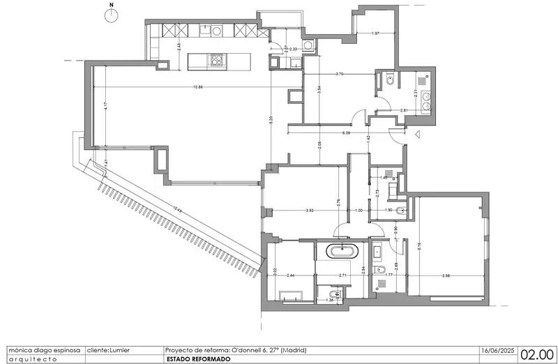 Plano de la vivienda — Ático en el Retiro – Planta
