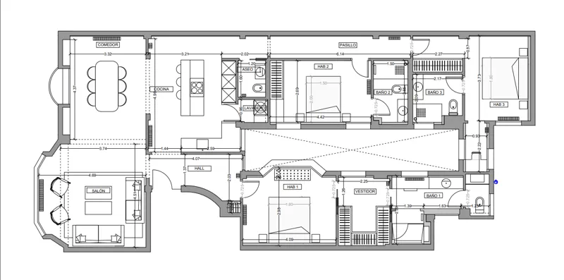 Floor plan — Apartment in Jerónimos