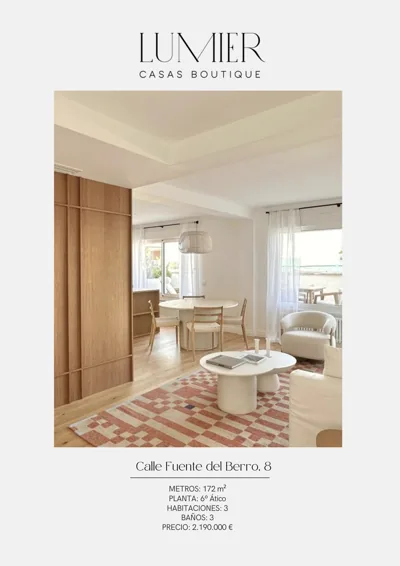 Dossier de la vivienda — Ático en barrio de Salamanca