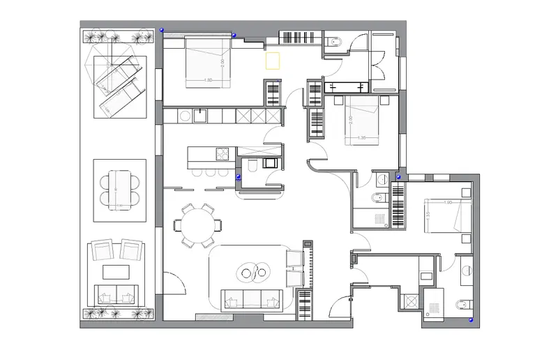 Plano de la vivienda — Ático en Núñez de Balboa