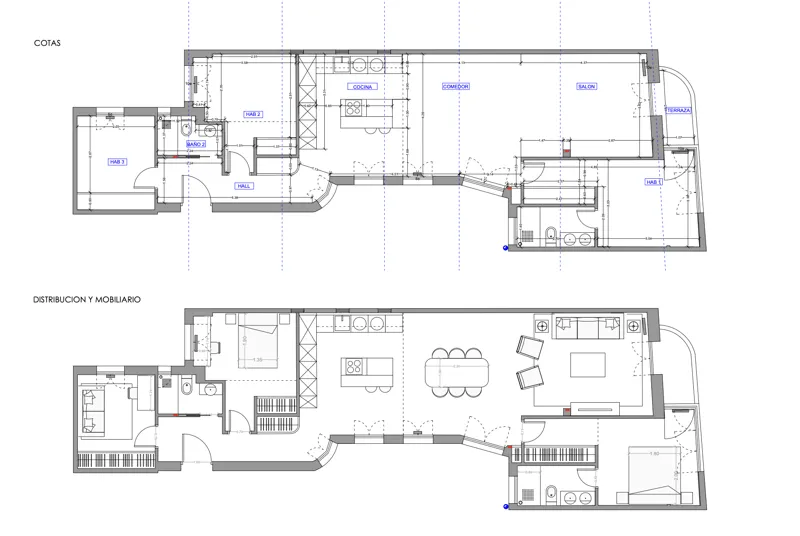 Floor plan — Apartment facing the Sorolla Museum