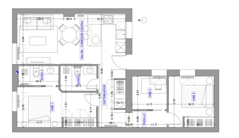 Floor plan — Apartment on Ortega y Gasset