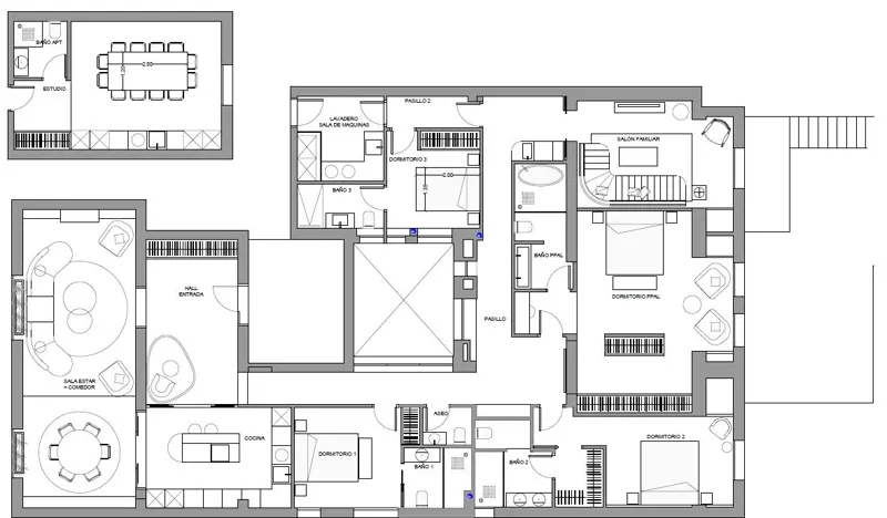 Floor plan — Garden house in Recoletos